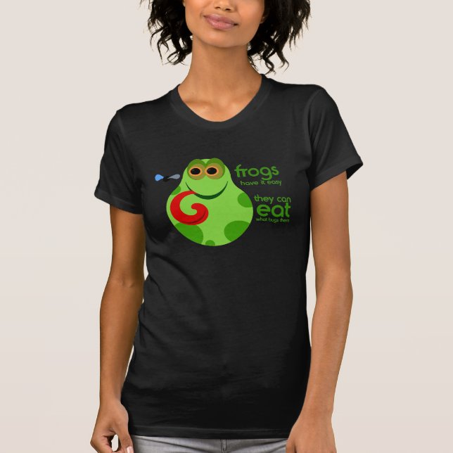 Funny Frog Quote T-shirt (Front)