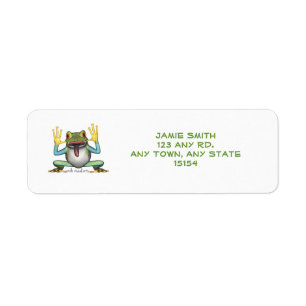 Funny Frog Return Address Labels
