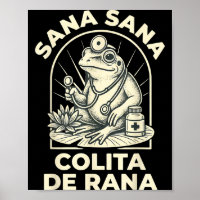 Funny Frog Sana Sana Colita De Rana Cute Mexican N