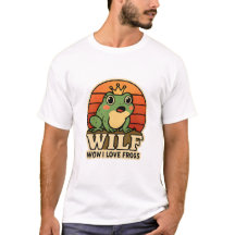 Funny Frog T-Shirt – WILF Wow I Love Frogs Retro F