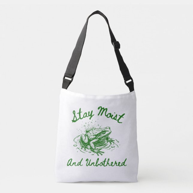Funny Frog Tote Bag Gift (Front)