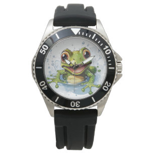 Funny frog watch