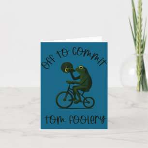 Funny Frog Wizard Off To Commit Tom Foolery Eclips Card