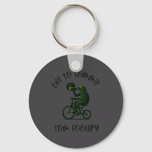 Funny Frog Wizard Off To Commit Tom Foolery Eclips Key Ring