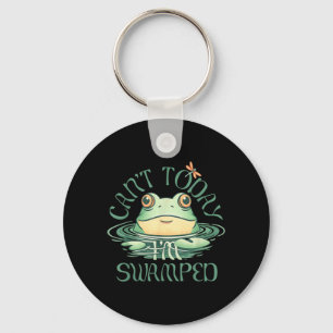 Funny FrogCant Im Swamped Vintage Nature Lovers Key Ring