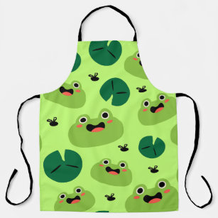 Funny frogs apron