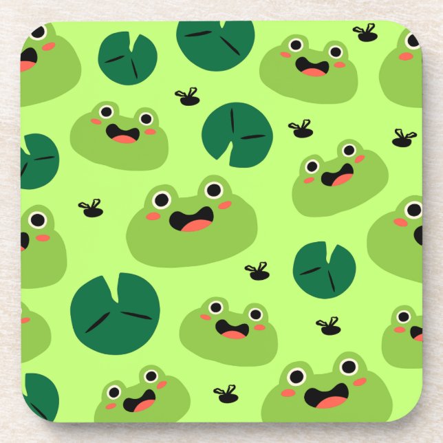 Funny frogs coaster (Front)