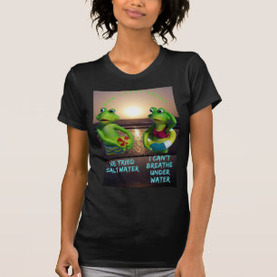 funny frogs in the sea, man i love frogs T-Shirt