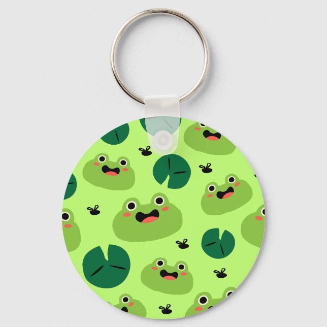 Funny frogs key ring (Front)