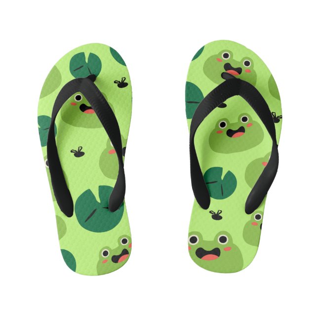Funny frogs kid's thongs (Footbed)