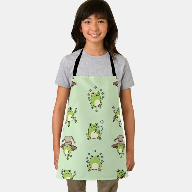 Funny Frogs on the Go Apron (Insitu)