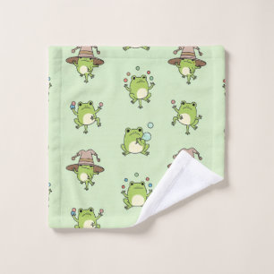 Funny Frogs on the Go Wash Cloth