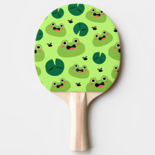 Funny frogs ping pong paddle