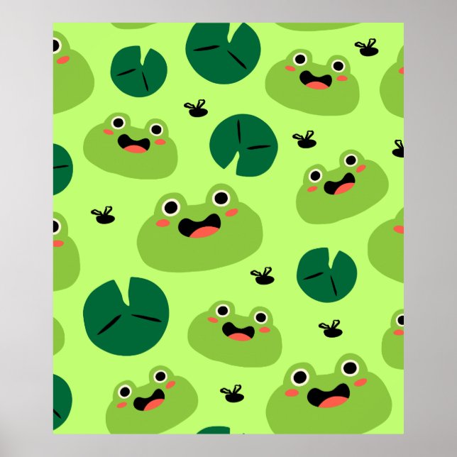Funny frogs poster (Front)