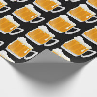 Funny frothy beer mug pattern