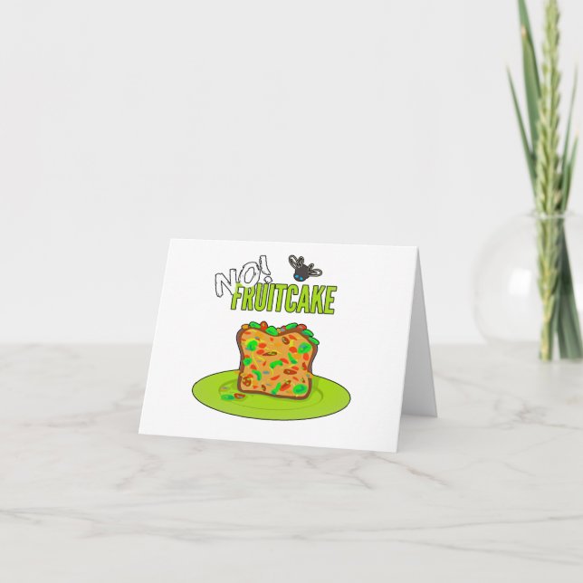 Funny Fruitcake  Card (Front)