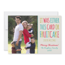 Funny Fruitcake Happy Holidays