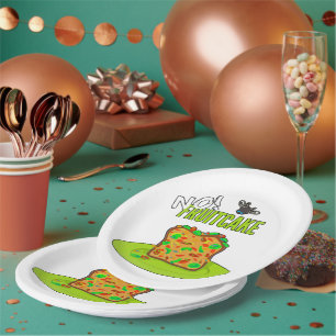 Funny Fruitcake Paper Plate