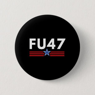 Funny Fu47 Anti Trump Patriotic Pro Harris Democra 6 Cm Round Badge
