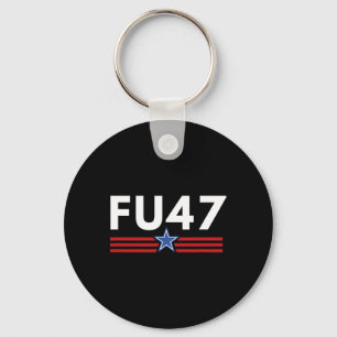 Funny Fu47 Anti Trump Patriotic Pro Harris Democra Key Ring
