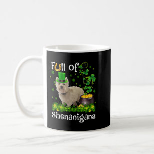 Funny Full Of Shenanigans Westie Dog St Patrick's  Coffee Mug