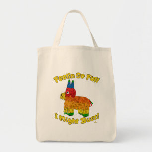 Funny Full Pinata Cartoon Party Time Epic Joy Tote Bag