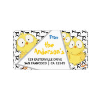 Funny Fun Cute Crazy Chicken Label