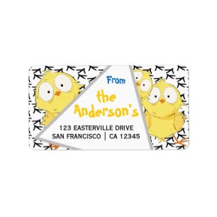 Funny Fun Cute Crazy Chicken Label