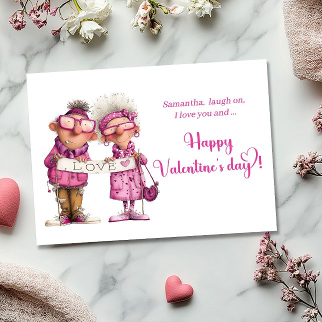 Funny Fun Valentine Card Quirky Couple Humor (Funny Fun Valentine Card Quirky Couple Humor)