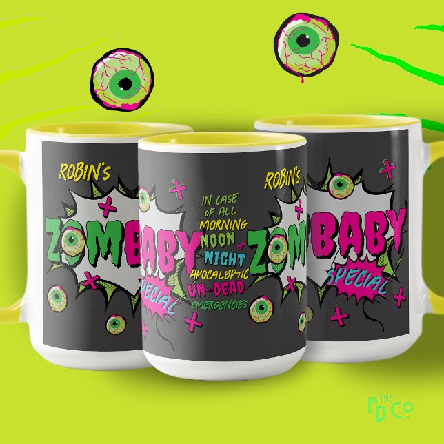 Funny Fun ‘ZomBaby’ Special Pop Art  Mug (Creator Uploaded)