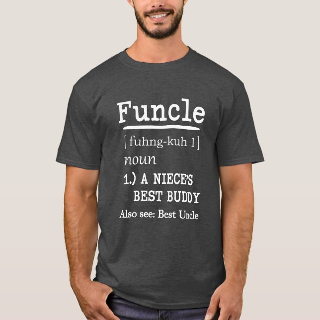 Funny Funcle definition Men's uncle shirt (Front)