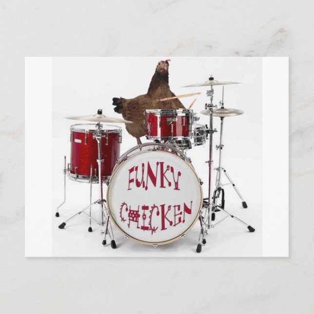 Funny Funky chicken Postcard (Front)