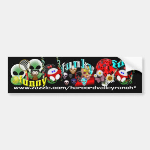 Funny Funky Fun Bumper Sticker