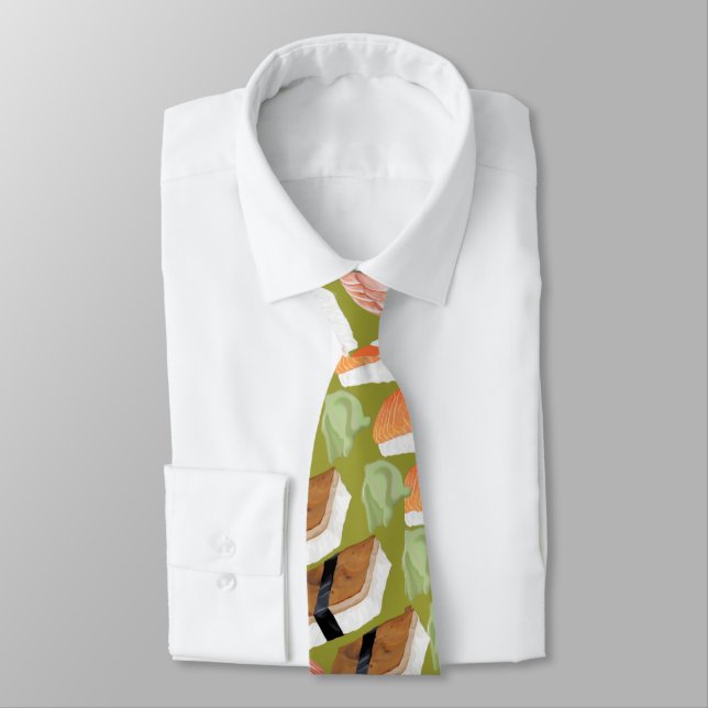 Funny Funky Sushi Tie With Your Favorite Sushi (Tied)