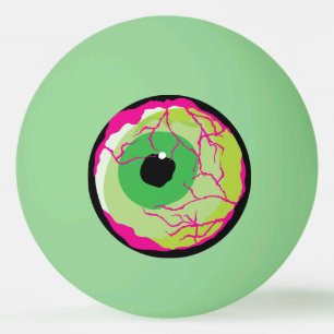 Funny Funky Zombie Eyeball Beer or Ping Pong Ball