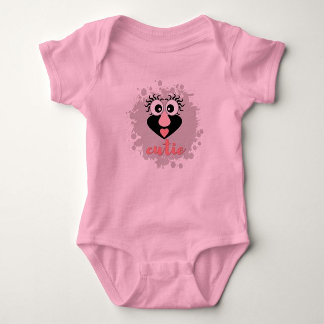 Funny funny gnome baby bodysuit (Front)
