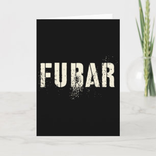 Funny Fur Dad Soldier Military Officer I Eat Crayo Card