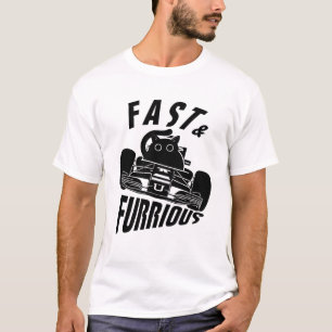 Funny FURRurious car driving cat T-Shirt