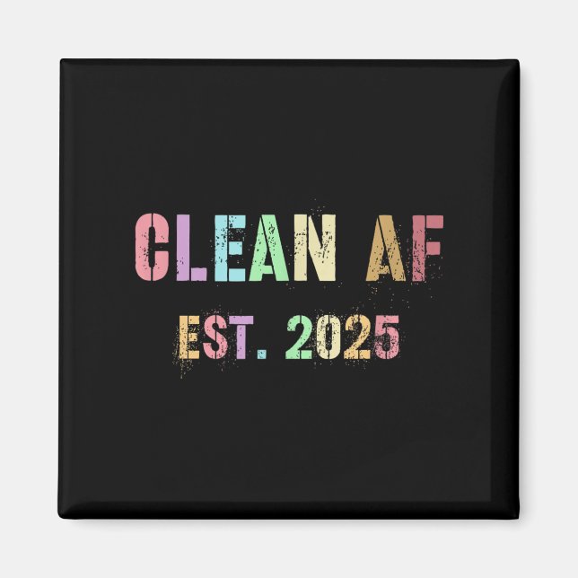 Funny Future Clean Af Est 2025 Grilling Clean Prin Magnet (Front)