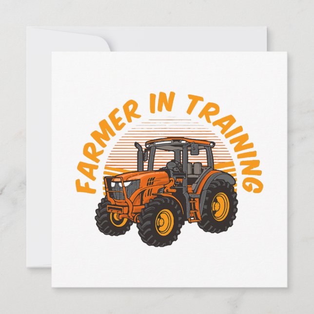 Funny Future Farmer In Training Tractor Farming (Front)