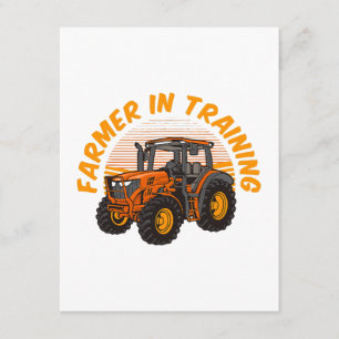 Funny Future Farmer In Training Tractor Farming Enclosure Card
