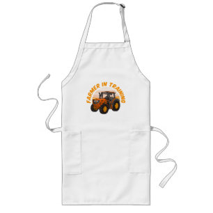 Funny Future Farmer In Training Tractor Farming Long Apron