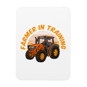Funny Future Farmer In Training Tractor Farming Magnet