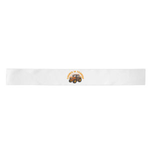 Funny Future Farmer In Training Tractor Farming Satin Ribbon