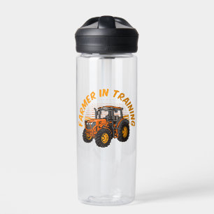 Funny Future Farmer In Training Tractor Farming Water Bottle