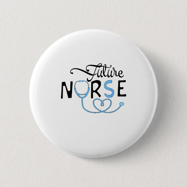 Funny Future Nurse Nursing School Student Nurse In 6 Cm Round Badge (Front)