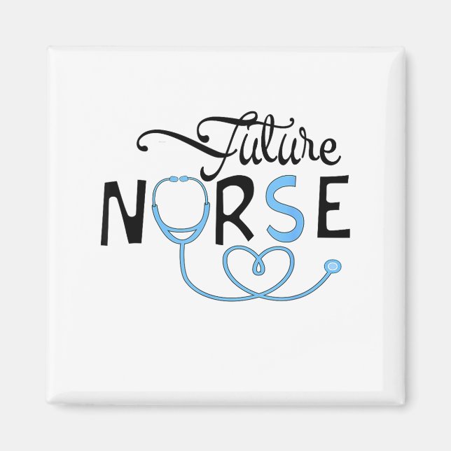 Funny Future Nurse Nursing School Student Nurse In Magnet (Front)