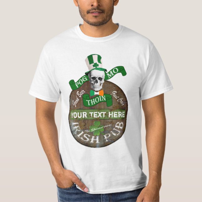 Funny gaelic offensive St Patricks T-Shirt (Front)