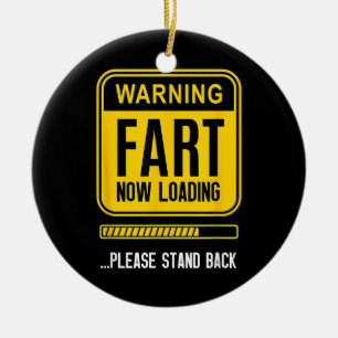 Funny Gag Ceramic Ornament