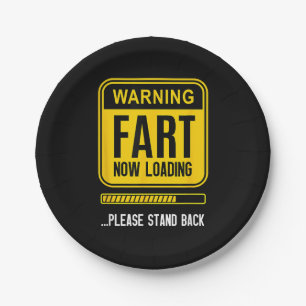 Funny Gag Paper Plate